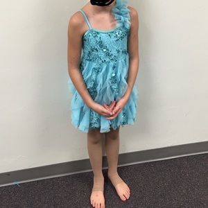 Turquoise dance costume